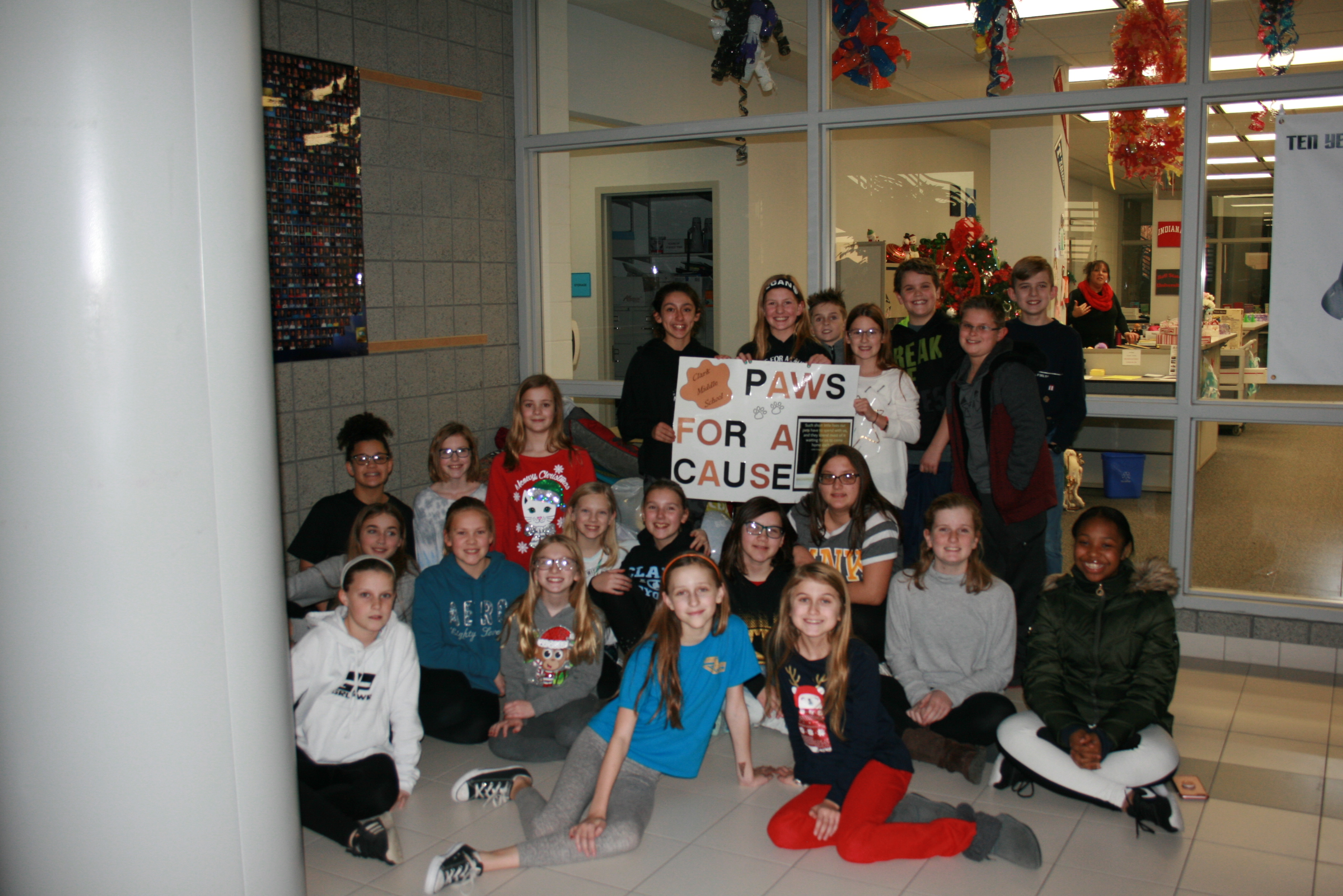 Paws for a Cause club collects items for animal control.