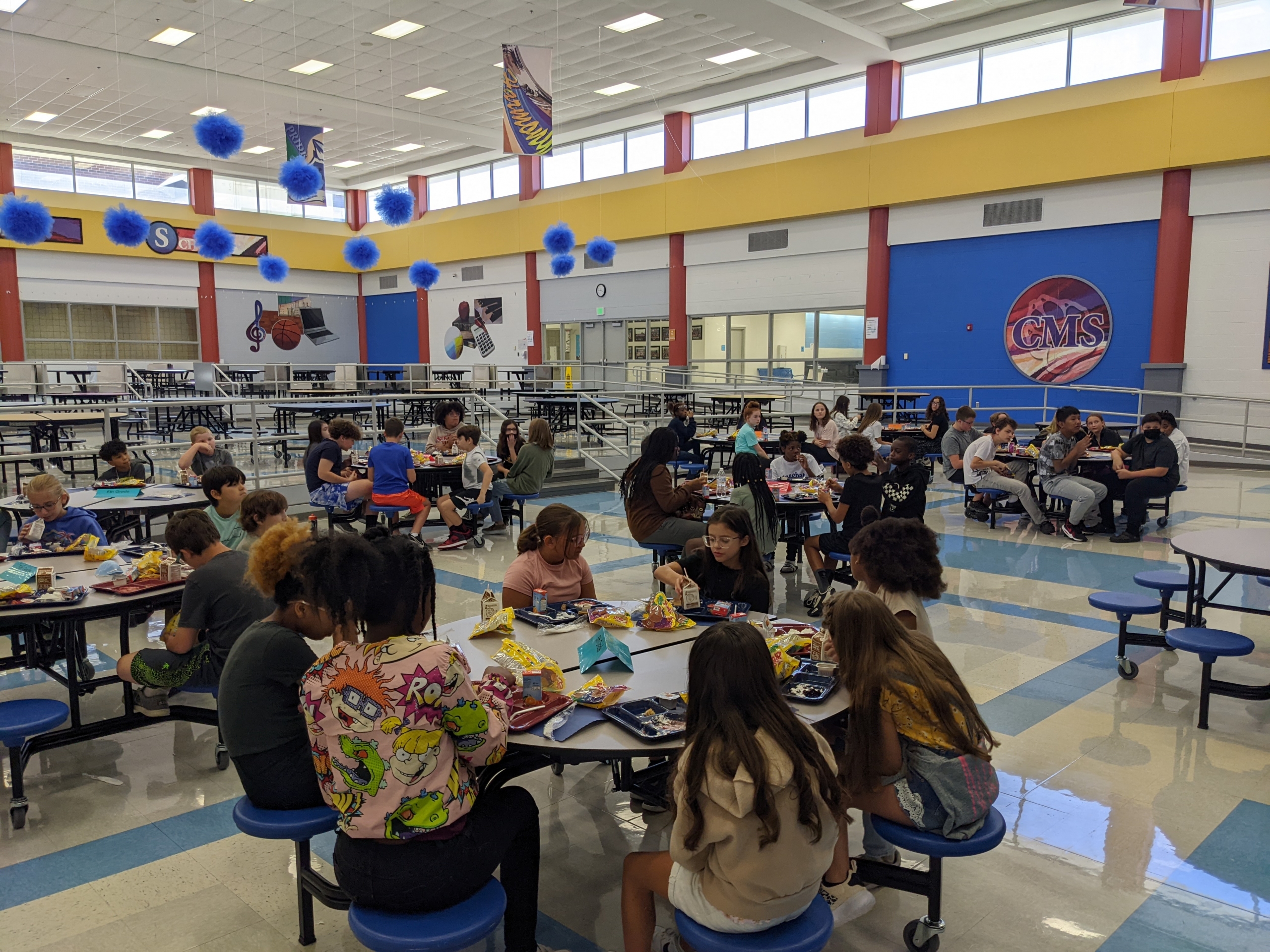 Clark Middle School planned a special "New Student Breakfast" for the almost 60 new enrollees. Students were served a delicious breakfast followed by introductions, games, and a little dancing! The Clark staff is excited to have these new friendly faces!