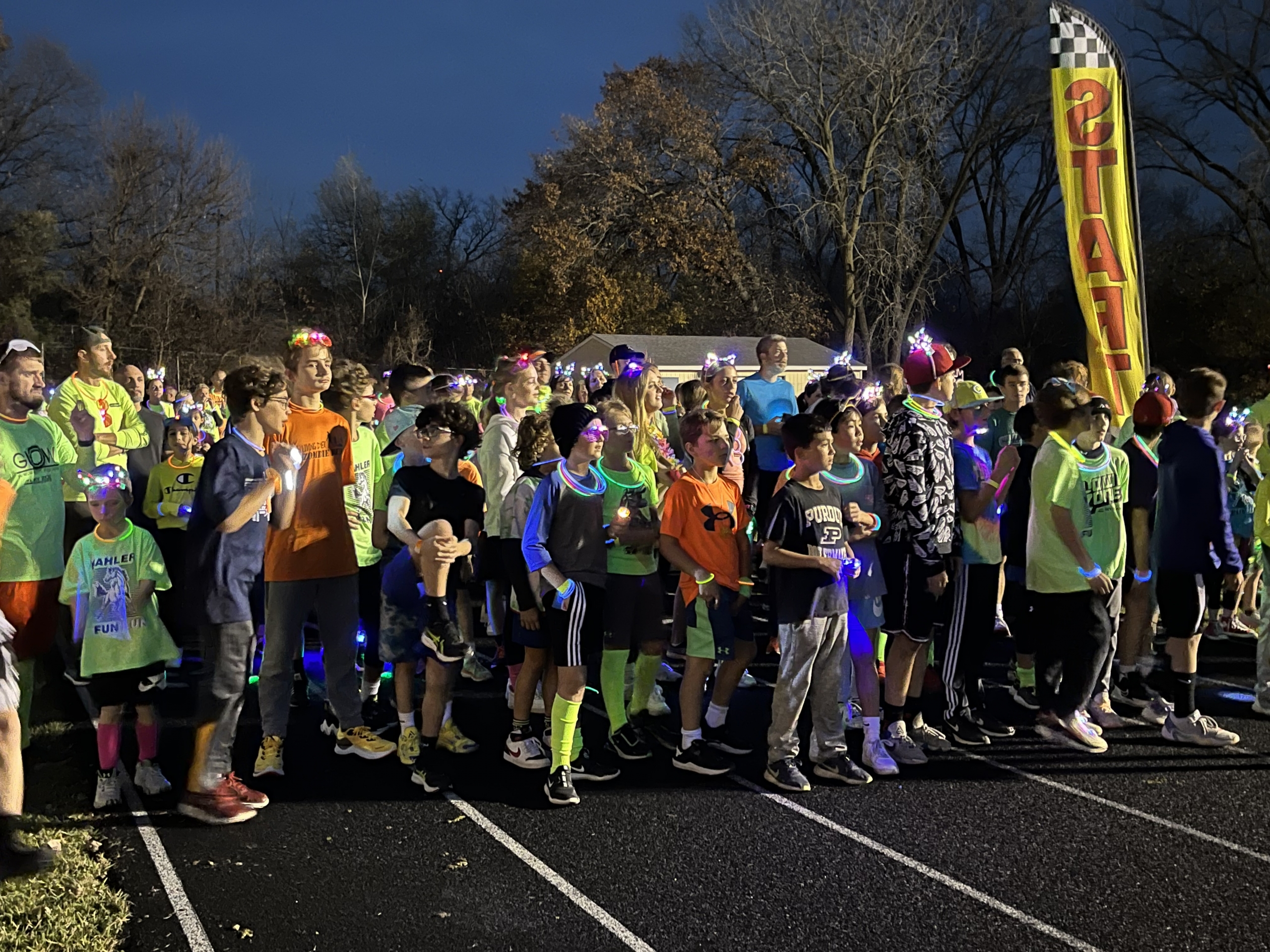 he Kahler PTO hosted a “Family Glow Run” with over 225 participants!