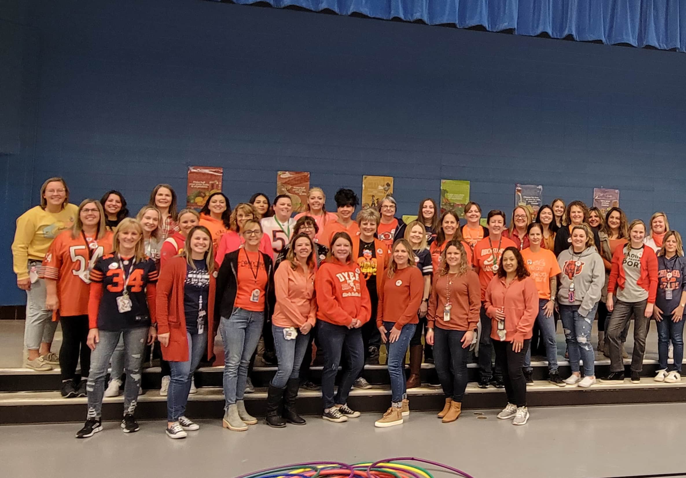 Bibich staff wore orange in support of a fellow staff member who is beginning treatment for a serious health issue.