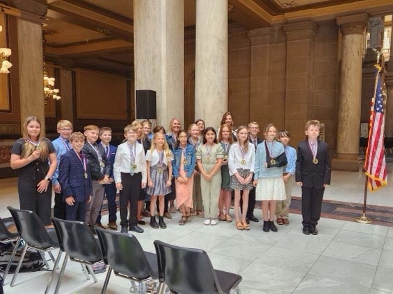 Clark 5th grade at "We The People" in Indy. 2nd place finish! Great job Mrs. Hart and students!