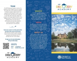 USF Discovery Academy Brochure