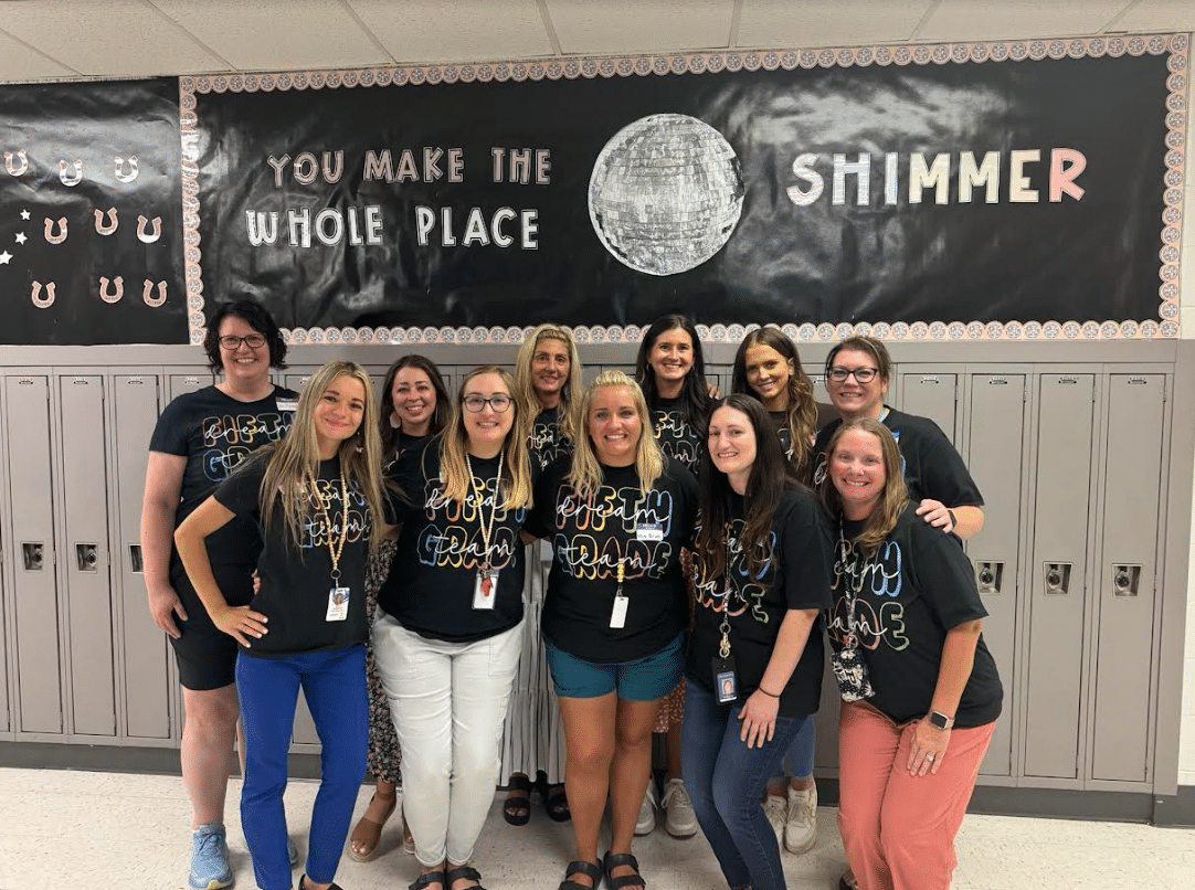 Kahler 5th grade teachers ushering in the new school year!