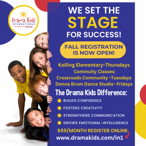 Drama Kids Fall Enrollment Flyer