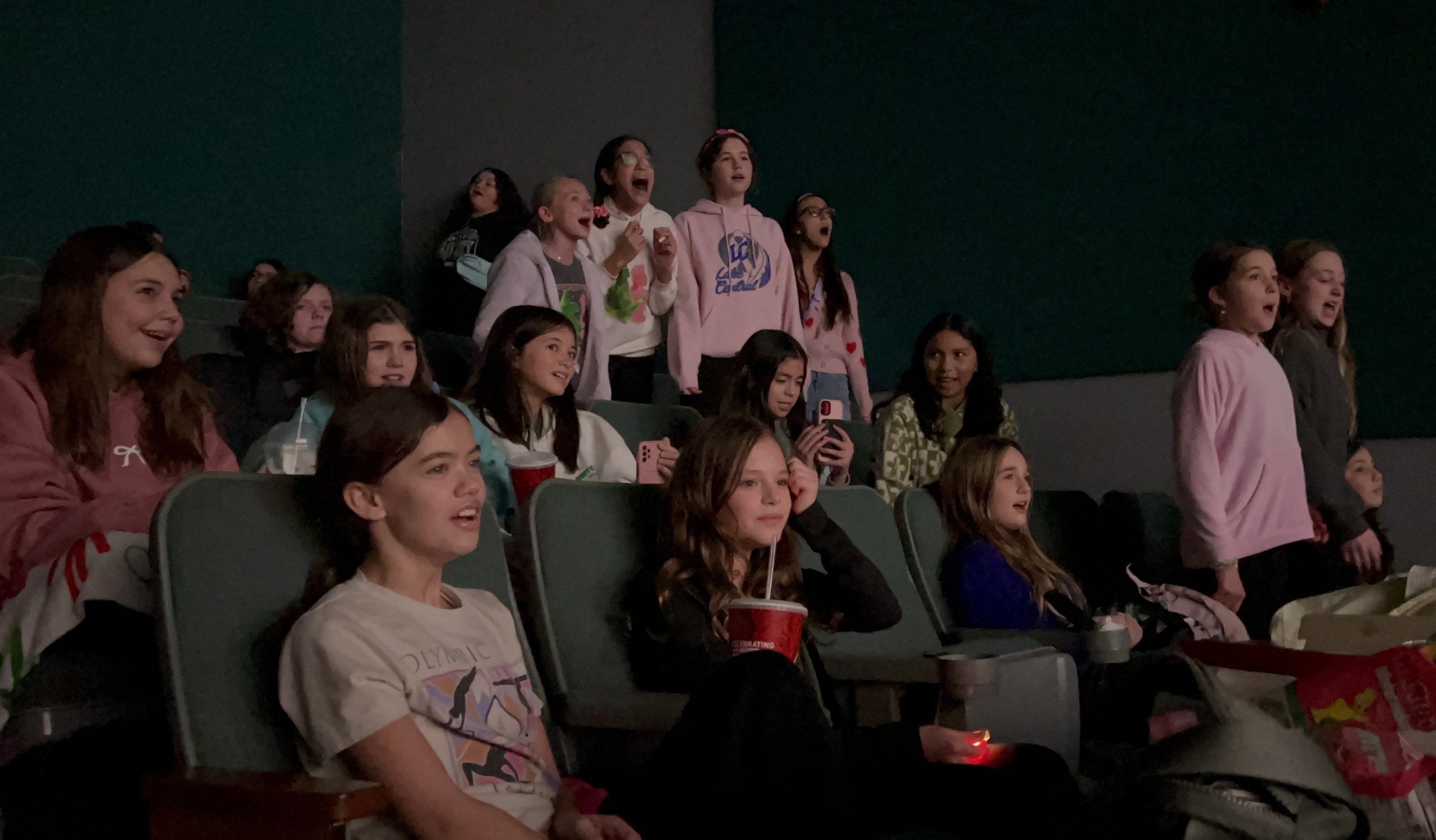 In January, Mrs. Arroyo and the Clark Choirs rented out a theatre at the AMC to watch and participate in the "Wicked Sing-A-Long" movie!