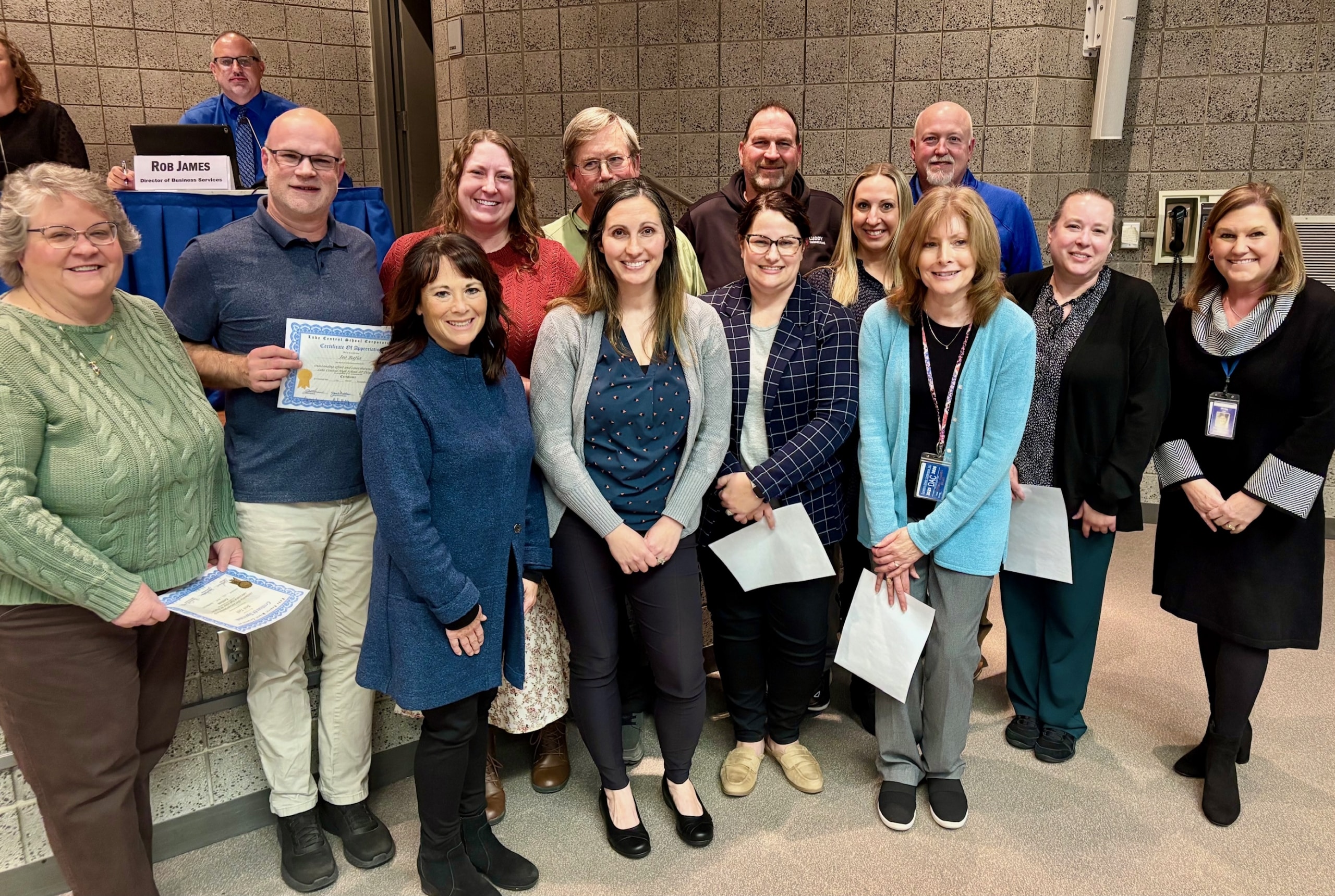LCHS AP Teachers Outstanding Effort and Contributions to the LCHS AP Program: J Bafia, C Brown, D Carr, J Clark, K Clark, J fandl, J Fox, R Holden, T Iwema, C Kuhlenschmidt, J Loden, B McNamara, N Podrecarac, J Rhody, A Schulyer, J Shupryt, E Smith, J Snelson, B Szalonek, R Underwood, D Verpooten, A WIlkins, R York, T Zentz, and staff member B Toth.