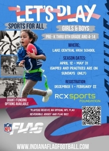 Spring Flag Football Flyer
