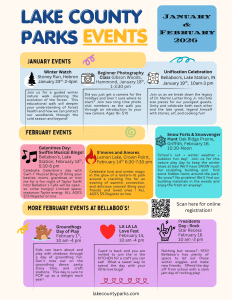 Lake County Parks Winter Events Flyer