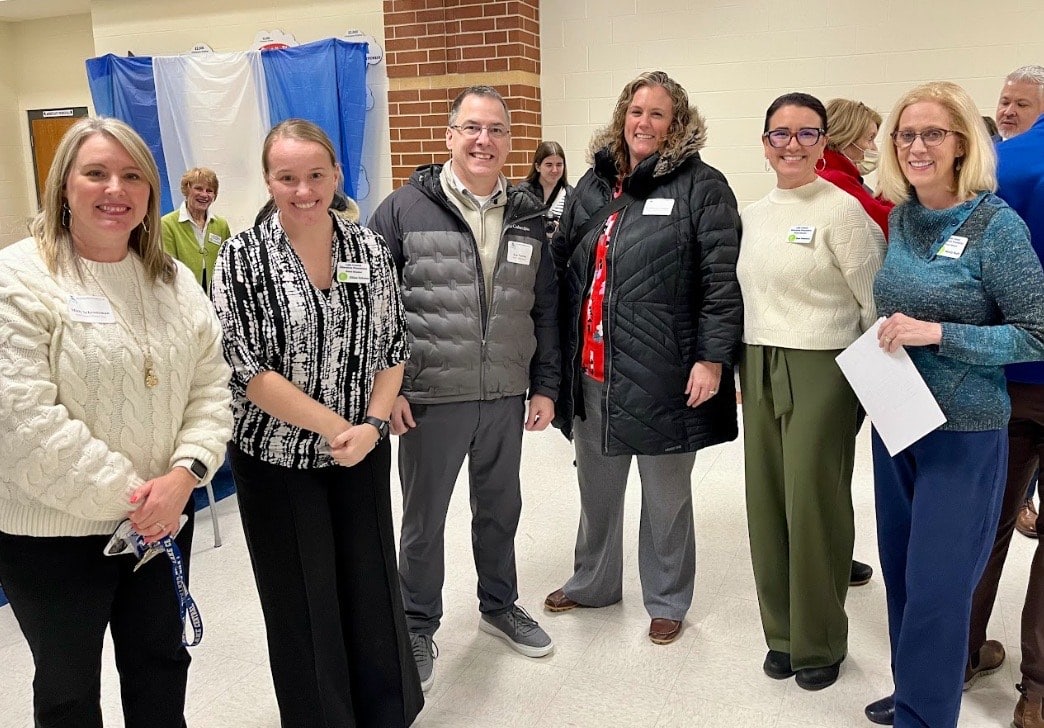 Lake Central staff and community members attended the Lake Central Education Foundation's rollout of the new display of major donors to the foundation on Tuesday, January 27th.
