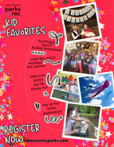 Lake County Parks Kids Favorites Flyer